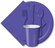 Make your special event a success! These extra strong Purple 9" Paper Dinner Plates will complement all your event decorations. Purple is the perfect addition to your party. A fun and easy way to add style to your event, this package contains 24 wax coated paper plates. Look for matching tableware, decorations, invitations, and more (sold separately).