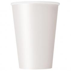 Charm party guests at your next event with our classic White Paper Cups. These party cups are perfect for your holiday party, birthday party, and more. Serve hot or cold party drinks in these convenient paper cups. Disposable tableware makes after party clean up easy. Coordinate with other white party supplies and decorations. White Paper Cups come in a package of 10 and hold 12oz. Details: â&euro;&cent; Package of 10 White Paper Cups â&euro;&cent; White Party Cups hold 12oz â&euro;&cent; Serve hot or cold party drinks at your holiday party, birthday party, and more â&euro;&cent; Disposable tableware makes after party clean up easy â&euro;&cent; Coordinate with other white party supplies and decorations