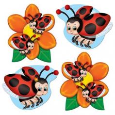 Enjoy any spring or summer party with these adorable mini ladybug cutouts Perfect for birthdays, graduations, baby showers or any other springtime celebrations Features ladybugs sitting on orange flowers and ladybugs in flight Can attach to your wall instantly with tape or pins or hung from the ceiling Double-sided feature Recommended for indoor use only - or under a covered area Dimensions: 4.5"H Material(s): cardstock. Pack of 240 includes - 60 of each design shown