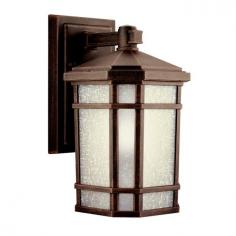 Traditional-style wall light. Aluminum construction with prairie rock finish. White-etched linen glass panel. ENERGY STAR qualified. Accommodates (1) 13W GU24 bulb (included). Available in variety of sizes. Give a traditional touch to your outdoor decor, with the Kichler Cameron 1101 Outdoor Wall Lantern - Prairie Rock. This durable outdoor lantern is built of high quality aluminum and glass panels for resistance against outdoor climatic conditions. Apart from that, this energy efficient and ENERGY STAR rated lantern is an absolute must-have. You can install this lighting fixture in your patio, porch or at the doorway. Its beautiful finish and white-etched linen glass panels further add to its appeal. What is an ENERGY STAR product This product has earned the ENERGY STAR rating from the U.S. Environmental Protection Agency and the U.S. Department of Energy. ENERGY STAR is a voluntary labeling program designed to identify and promote energy-efficient products. These products meet strict guidelines and can help you save up to a third on energy bills compared to like products without an ENERGY STAR rating. ENERGY STAR products saved about $14 billion in 2006 alone, and their numbers are growing exponentially in product categories. This ENERGY STAR product has met criteria that will save energy, money, and reduce greenhouse gas emissions. An excellent choice. Kichler QualitySince 1938, Cleveland-based Kichler Lighting has been known for their innovative designs and excellent craftsmanship. Kichler is the world's leading decorative lighting fixture company and the winner of four ARTS Lighting Manufacturer of the Year awards. Kichler designers travel the world to discover the latest trends in exterior and interior style, colors, and designs. They then translate the best of those trends into fixtures that will bring beauty, pleasure, and light into your home. Kichler fixtures stand the test of time and are functional works of art that you're sure to treasure. Size: 6 in.