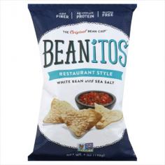 High fiber. 4 g complete protein. Gluten free. The original bean chip. Non GMO Project verified. We're two brothers who love to snack! We think everyone deserves to crunch and dip without compromise - to enjoy a snack that tastes great and is good for you. But we just couldn't find a snack that fit the bill - so we created Beanitos. Beanitos are an honestly delicious snack made from super nutritious beans that have fiber and protein grown right in them. They're real food, full of crunchy flavor, free of preservatives, and made with only natural non-GMO ingredients. Some call us revolutionaries. Others call us and say, c'mon over and bring some Beanitos. We think you'll call Beanitos your new favorite snack! - Doug & Dave, The Foreman Bros. Bean Facts: White beans are also commonly known as navy beans because they were a staple food of the US Navy in the early 20th century. They are small pea-sized beans that are creamy white in color with a delicious mild flavor common in traditional baked beans. A one ounce single serving of Beanitos exceeds the equivalent fiber & protein levels of a full USDA serving of vegetables/legumes. Corn free. All natural. No trans fat. No preservatives. GF: Gluten-free. No MSG. Certified kosher. Vegan. Certified low glycemic. High Fiber: 6 g. Lightly salted. Cholesterol free. GI labs tested. beanitos.com. Created and brought to you by Beanitos Inc. Product of the USA. Whole Navy Beans, Whole Grain Rice, Pure Sunflower and/or Safflower Oil, Guar Bean Gum, Sea Salt. Allergy Info: Made in a facility that may also use soy, dairy, seeds, wheat, corn and tree nuts. For more detailed allergy info visit: beanitos.com/FAQ. Clinically tested as Low Glycemic Index by GI Labs Inc. Certified gluten free by GFCO.