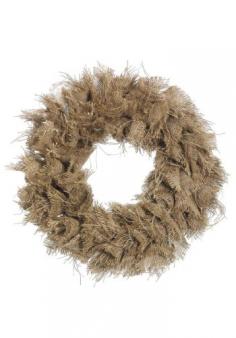 When trick or treaters visit your front door, greet them with this burlap wreath decoration. This rustic decor item will add a unique touch to your home's look and can be customized to look spooky or fall themed. It's a great piece that will be enjoyed for the entire season.