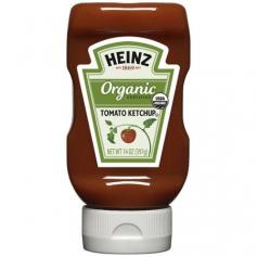 Organic certified. USDA Certified. Made with vine-ripened 100% USDA certified organic tomatoes and natural seasonings. Enjoy on burgers, fries, chicken and more. Visit us at heinzketchup.com. Certified Organic by Oregon Tilth. Like us at www. fb.com/heinzketchup. Product of Canada. Shake well before first use. For best results, refrigerate after opening. Best if used by date on cap. Organic Tomato Concentrate from Red Ripe Organic Tomatoes, Organic Distilled Vinegar, Organic Sugar, Salt, Organic Onion Powder, Organic Spice, Natural Flavoring.