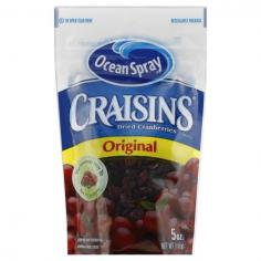 Original. Sweetened dried cranberries. Enjoy Craisins&reg; Dried Cranberries every day, in every way! More people prefer the taste of Original Craisins&reg; Dried Cranberries over raisins-and it's easy to see why. From salads to muffins, yogurt and more, Craisins&reg; Dried Cranberries add a sweet cranberry zing that brings foods to life. Visit www. craisins.com for more recipes and usage ideas and experience the power of the cranberry for yourself! Recipe: Oatmeal Craisins&reg; Dried Cranberries White Chocolate Chunk Cookies. 1 serving of Craisins&reg; Dried Cranberries meets 25% of your daily recommended fruit needs.
