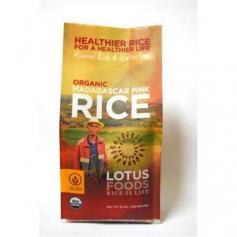 Healthier rice for a healthier life. Mineral rich & gluten free. Lotus Foods rice is life. More crop per drop. USDA organic. For simple and delicious recipes visit us online at lotusfoods.com. Be part of the solution. Lotus Foods rices are selected for superior taste, fast and easy cooking, and nutritional value. We partner in fair trade with small family farmers to preserve local biodiversity and grow rice more sustainably. This means more healthy rice choices for you and your family, a cleaner environment, and improved quality of life for farmers. Better for You: This long grain rice is lightly milled to retain 66% of its wholesome bran layer. Elusively aromatic of cinnamon and cloves, it cooks in only 20 minutes producing tender separate grains. A great alternative to basmati - transforms any rice dish into a special meal. Better for People: Madagascar Pink Rice is produced by households of the Koloharena Cooperative in Amparafaavola. Our price premiums translate directly into more income, better health, and brighter prospects for these families. Better for the Planet: Flooding rice fields consumes up to 1/3 of the earth's annual freshwater supplies. Our producers use System of Rice Intensification (SRI) practices, which require a lot less water and seeds to produce more crop per drop. And drained fields emit little or no methane. We're taking rice production beyond organic! 50% less water + 90% less seed = 3x more rice. Non-GMO Project Verified. Certified organic by International Certification Services, Inc. Excellent source of minerals manganese and molybdenum. A good daily source of magnesium, phosphorus and complex carbohydrates. Vegan. Product of Madagascar. Preparation: Combine 1-3/4 cups water, 1 cup rice and a pinch of salt. Bring to a boil over high heat. Cover, reduce heat and simmer for 20 minutes. Remove from heat. Let stand covered for a few minutes. Fluff and serve. A rice cooker may be used with the same water-to-rice ratio. 1 cup raw rice yields 3 cups cooked rice. Use in any rice dish or cuisine, from savory to sweet. Great for pilafs, puddings, salads, soups, stir-fries, and stuffings. Or just enjoy steamed plain with a vegetable, seafood or meat entree. Organic Red Rice.