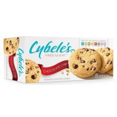 Free of the Top 8 Allergens: Dairy; eggs; wheat; soy; peanuts; tree nuts; fish; shell fish. Certified gluten-free. Certified vegan. vegan.org. Baked in a dedicated gluten-free, allergy-friendly facility. Say hello to the modern cookie! Full of the flavors you crave and free of the top 8 allergens. That's what we mean by Free to Eat! When my son was diagnosed with severe food allergies, I tied on my apron and began baking from scratch. Now my allergy-friendly recipes help millions of people live happier, healthier lives, with the freedom to enjoy the foods they love. These are my best home-made cookies. They're made with all-natural, vegan ingredients and no preservatives or additives. They're also gluten-free, sesame-free, and sulfite-free. And because your safety is so important to us, all our ingredient suppliers have been carefully screened to avoid cross contamination risk, bringing you the safest products possible. Visit us at CybelesFreeToEat.com to learn more about eating with freedom. - Cybele Pascal, The Allergy-Friendly Cook. Baked in a dedicated gluten-free, allergy-friendly facility. Join the Free to Eat Community! There are thousands of us sharing recipes and lifestyle tips every day at cybelepascal.com. You can also connect with us via Facebook and Twitter, or find out more about our products at cybelesfreetoeat.com. Gluten-Free Flour (Brown Rice Flour, Potato Starch, Tapioca Flour), Semi-Sweet Chocolate Chips (Evaporated Cane Juice, Non-Alcoholic Natural Chocolate Liquor, Non-Dairy Cocoa Butter), Organic Palm Oil Shortening, Brown Sugar, Evaporated Cane Juice, Fructose, Brown Rice Syrup, Unsulphured Molasses, Water, Grape Juice, Rice Dextrin, Egg Replacer (Potato Starch, Tapioca Flour, Leavening {Calcium Lactate (Calcium Lactate is Not Dairy-Derived, and it Does Not Contain), Calcium Carbonate, Citric Acid}, Cellulose Gum, Carbohydrate Gum), Prebiotic Tapioca Fiber, Vanilla Extract, Baking Soda, Sea Salt, Xanthan Gum, Sunflower Lecithin.