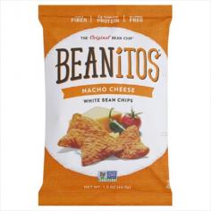 The original bean chip. High fiber. 4 g complete protein. Gluten free. Non GMO Project verified. Corn free. All natural. No trans fats. No preservatives. No MSG. Certified Kosher. Vegetarian. Certified low glycemic. Lightly salted. Cholesterol free. We're two brothers who love to snack! We think everyone deserves to crunch and dip without compromise - to enjoy a snack that tastes great and is good for you. But we just couldn't find a snack that fit the bill - so we created Beanitos. Beanitos are an honestly delicious snack made from super nutritious beans that have fiber and protein grown right in them. They're real food, full of crunchy favor, free of preservatives, and made with only natural non-GMO ingredients. Some call us revolutionaries. Others call us and say, C'mon over and bring some Beanitos. We think you'll call Beanitos your new favorite snack! - Doug & Dave, the Foreman Bros. beanitos.com. GI Labs tested. Product of the USA. Whole Navy Beans, Whole Grain Rice, Pure Sunflower and/or Safflower Oil, Cheddar Cheese Blend [Cheddar Cheese (Pasteurized Milk, Cheese Cultures, Salt, Enzymes) Whey, Buttermilk, Annatto], Sea Salt, Tomato Powder, Onion Powder, Garlic Powder, Spices, Lactic Acid, Paprika, Citric Acid, Guar Bean Gum. Allergy Info: Made in a facility that may also use soy, dairy, seeds, wheat, corn and tree nuts. For more detailed allergy info visit: beanitos.com/FAQ. Clinically tested as low Glycemic Index by GI Labs Inc. Certified Gluten Free by the GFCO.