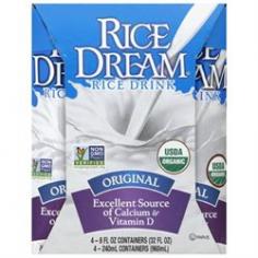 Excellent source of calcium & vitamin D. Non GMO project verified. nongmoproject.org. USDA organic. High quality organic rice drink that's full of nutrition. Enjoy deliciously satisfying Organic Rice Dream Rice Drink! It's free of lactose, dairy and soy, but full of calcium and vitamins A, D and B12. Organic Rice Dream Rice Drink has a clean, refreshing taste that is gentle on the stomach and easy to digest. Dream. Without limits. Health benefits of Rice Dream: Excellent source of calcium & vitamin D; With vitamins 1 & B12; lactose and dairy free; 99% fat free; easy to digest; soy free; cholesterol free food; gluten free; vegan; non-GMO verified. Gluten free. For information on the Dream family of products, please visit our website at TasteTheDream.com. Like us on facebook.com/dreamnondairy. www. TasteTheDream.com. Certified organic by Quality Assurance International (QAI). Shake well. Serve chilled. Stays fresh 7-10 days in refrigerator after opening. Filtered Water, Organic Brown Rice (Partially Milled), Organic Expeller Pressed Canola Oil and/or Organic Safflower Oil and/or Organic Sunflower Oil, Tricalcium Phosphate, Sea Salt, Vitamin A Palmitate, Vitamin D2, Vitamin B12. Not for use as infant formula. For children under age 5, consult your child's doctor.