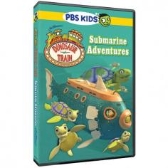 Buddy and his Pteranodon family journey under the sea to visit their underwater friends in a brand-new invention, the Dinosaur Train Submarine! They visit Otto Ophthalmosaurus and explore a sea cave. Shoshana Shonosaurus takes them deep down into the ocean to fish. While enjoying some time on the beach, Buddy and the Pteranodon family see baby sea turtles hatch! Episodes include: Otto Ophthalmosaurus - When the Pteranodon family takes the Dinosaur Train under the sea to visit their friend Elmer Elasmosaurus, they learn that the Elasmosaurus family is going away from the station to follow their food, the fish. Buddy wants to follow, but the train tunnel doesn't go that way - so the Conductor decides to take the family in a brand-new invention, the Dinosaur Train Submarine! On their journey, they meet a marine reptile called Otto Ophthalmosaurus, who guides the submarine deeper than it's ever been, and even helps them find their way out of a sea cave. Shoshana Shonosaurus - The Pteranodon family goes under the sea again, to ride the Dinosaur Train Submarine - this time they go to meet Shoshana Shonisaurus, an enormous marine reptile that's something between a dolphin and a whale. Since Shoshana loves to dive down very deep, Shiny has a problem with following her down to the bottom of the sea. Shoshana kindly helps Shiny get over her fear of diving deep. Maisie Mosasaurus - The Pteranodon family goes back underwater in the Dinosaur Train Submarine and meet Maisie and Marvin Mosasaurus, a daughter and father who are huge, fast-swimming lizards with flippers. Maisie and Shiny bond when they discover neither likes to go down deep in the water. The Pteranodons and Mosasaurus have a great time up near the ocean's surface, each family showing the other how they hunt and catch fish to eat.A Sea Turtle Tale - The Pteranodon family is on the beach watching small eggs hatch and baby Archelon turtles emerge, and start to swim away. The family and Mr. Conductor get into the Dinosaur Train Submarine and follow the baby Archelons who discover their own facts of nature - that their mother doesn't stay with them after they're born, and that they will grow up to be giant-sized sea turtles.