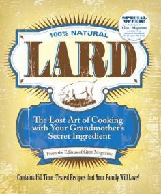 Better than butter! Here are 150 sweet and savory recipes for cooking with lard from the editors of Grit magazine. Using lard in cooking dates at least as far back as the 1300s. It is prized by pastry chefs today, and it is an excellent cooking fat because it burns at a very high temperature and tends not to smoke as heavily as many other fats and oils do. Rediscovered along with other healthful animal fats in the 1990s, lard is once again embraced by chefs and enlightened health-care professionals and dietitians. Lard: The Lost Art of Cooking with Your Grandmother's Secret Ingredient offers you the opportunity to cook like your grandmother, while incorporating good animal fat into your diet once again. Lard is the key to the wonders that came from Grandma's kitchen, and with lard, you can turn out stellar Beef Wellington, Bierocks, or crispy Southern Fried Chicken. Serving your family the 150 treats you enjoyed in your younger days when you visited your grandparents" farm is as easy as flipping a page in this great cookbook. Try your hand at creating fluffy Grandma's Homemade Biscuits, tasty Spanish Corn Bread, delectable Fried Okra, sweet Chocolate Kraut Cake, a Perfect Pastry piecrust for a delicious Butterscotch Peach Pie, or Rhubarb Dumplings. You will never regret adding Lard: The Lost Art of Cooking with Your Grandmother's Secret Ingredient to your cookbook collection. Don"t be afraid to bring a little lard back to the table; your taste buds will be glad you did.