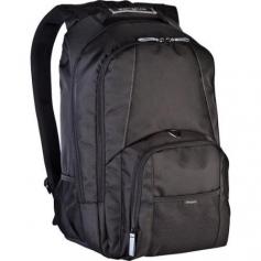 General InformationThe Targus 17" Groove Backpack contains a padded compartment designed to protect laptops with up to 17" screens. The backpack is also equipped with a front pocket which includes pen loops and a media pocket with line-out headphone port to easily listen to music on the go. In addition to the laptop compartment, the Groove backpack also features a large section to carry books or binders. There are also multiple accessory compartments, dual water bottle holders and a convenient side zippered pocket for extra storage. Whether going on trips, attending school or transporting your laptop to work, this casual backpack is functional for the everyday traveler. Product InformationStyle: BackpackCarrying Options: Shoulder StrapCase Features: Padded InteriorCase Features: Zipper ClosureMaximum Screen Size Supported:17"Compartment Height:16.50"Compartment Width:12.90"Compartment Depth:2.20"Physical CharacteristicsColor: BlackExterior Material: NylonDurability: Shock ProofHeight:19"Width:16.3"Depth:5"Weight (Approximate):2.75 lbMiscellaneousApplication/Usage: NotebookWarrantyLimited Warranty: Lifetime