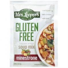 Wheat & gluten free. Ready in minutes. Tastes great! Since 1927. Imported from Italy, Mrs. Leeper's Gluten Free Soups are crafted to provide authentic flavor that's ready to enjoy in just minutes! Each hearty soup contains a blend of corn and rice pasta along with classic ingredients for a traditional Italian soup experience that is gluten free! Visit our website www. mrsleepers.com for more gluten free products and recipes. www. worldfiner.com. Product of Italy. Stovetop: 1. Add contents of pouch and 2 cups of cold water to a non-stick saucepan. 2. Bring to a boil, stirring occasionally. Reduce heat to low and continue cooking for 10-11 minutes. Let stand for a minute before serving, add a tablespoon of Da Vinci extra virgin olive oil! Pasta (Corn Flour, Rice Flour), Dehydrated and Freeze Dried Vegetables (Brown and White Beans, Tomatoes, Carrots, Onion, Potatoes, Celery, Peas, Savoy Cabbage, Zucchini, Garlic, Parsley), Potato Flakes, Yeast Extract, Natural Flavor, Salt, Lactose (Milk), Palm Fat, Glucose Syrup, Caseinates (Milk). Contains: milk.