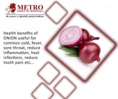 #Health benefits of #ONION
useful for common cold, fever, sore throat, reduce inflammation, heal #infections, reduce tooth pain etc...
https://goo.gl/Kd0s3F
