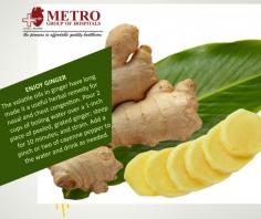 Enjoy #Ginger
The volatile oils in ginger have long made it a useful herbal remedy for #nasal and #chest congestion. Pour 2 cups of boiling water over a 1-inch piece of peeled, grated ginger; steep for 10 minutes; and strain. Add a pinch or two of cayenne pepper to the water and drink as needed.
http://bit.ly/2lknlze