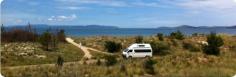Hobart Caravan Cabin Park: Welcome to seven mile beach