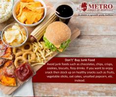 Don’t’ Buy Junk #Food
Avoid junk foods such as chocolates, chips, crisps, cookies, biscuits, fizzy drinks. If you want to enjoy snack then stock up on #healthy snacks such as fruits, #vegetable sticks, oat cakes, unsalted popcorn, etc. instead.
http://bit.ly/2ofFRKB