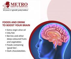 #Health Tip of the Day
Foods and drink to boost your #brain
• Extra virgin olive oil
• Oily fish
• Berries and other deep-coloured fruits and vegetables
• Foods containing ‘good fats’.
• Dark chocolate
https://goo.gl/SpIayL