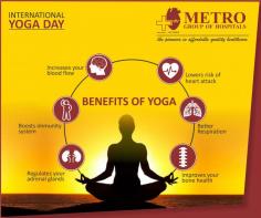 Today is International Yoga Day !

21st June is celebrated as #InternationalYogaDay worldwide as June 21st is the longest day of the year in the northern hemisphere. Yoga is a disciple and invaluable gift of India and its 5000 years old tradition. It has both spiritual and physical benefits.

Read our blog at the below link, also #PadmaVibhushan & Dr. B C Roy #NationalAwardee #DrPurshotamLal speaks about its positive effects on heart.

http://www.metrohospitals.com/blogs/holistic-medicine/international-yoga-day