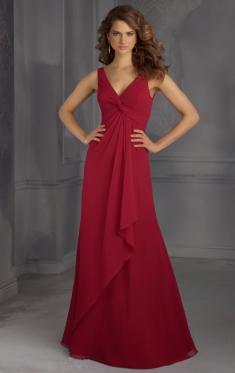 Forever Chiffon Red Bridesmaid Dress BNNBE0002