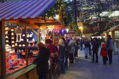 The annual Christkindlmarket Chicago in Daley Plaza.