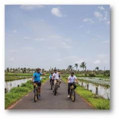Village Vistas of Cavelossim 
Ride, breathe and experience the unseen side of South Goa. Leave behind the tourist enclaves and witness the impressive prawn culture.


#letsblive #funoverfuel #fun #ev #ecotourism #eco #tours  #ebikes #discovery #goavibes 