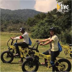 See the nature in a nature-friendly way. Experience the best of Madikeri on our effortless and eco-friendly e-bikes.   
To have an unparalleled cycling experience in Madikeri, book our ‘Madikeri Nature Trail’, call or WhatsApp at 