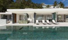 Occupying a dramatic cliff side location overlooking Koh Samui's picturesque port town of Nathon, this Luxury Villa with Private Pool affords guests some of the most spectacular coastal views in Thailand, National Marine Park, the Five Islands and set the stage for memorable, crimson sunsets! Book Now with Villa Getaways!  
