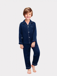 Classic Silk Pajamas Set For Boy