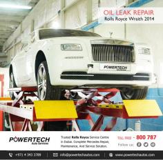 Rolls Royce Garage Dubai :

Rolls Royce Wraith 2014 - Repairing the Oil LeakRolls Royce Maintenance and Repair. All Kind Of Rolls Royce Oil Leakage, Engine Leakage, Transmission Leakage, Suspension Leakage Will Be Repair Quickly. 

Professional and expert Rolls Royce Garage Dubai offering :
✓ Servicing and Maintenance✓ Body Repairs and Painting✓ Engine, Suspension✓ Gearbox, Transmission✓ Steering, Brakes, AC✓ Wheel Repairs, Wheel Colour Change✓ Wheel Refurbishing✓ Detailing and Polishing✓ Pre-Purchase Inspection✓ Major and Minor Service✓ Accident Repair✓ General Maintenance✓ Technical Inspection✓ Software Updates and Programming.   and more..