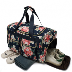 Large Capacity Canvas Travel Bag.

Specifications: Floral Waterproof Large Capacity Canvas Travel Bag has multiple pockets like one back pockets, two front pockets, as well as four side pockets, You can put your dirty shoes in the side pockets and put your clothes in the big compartment during the travelling, it can organise your stuffs very well .

Color: Floral

Style: Casual

Material: Canvas

Closure Type: Zipper

Hardness: Soft

Bags Structure: Interior Zipper Pocket

Size:21.2 x 9 x 13.4 inches

website:https://mybosidu.com/collections/travel-duffel-bag-1/products/floral-waterproof-large-capacity-canvas-travel-bag