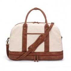 New Large-Capacity Travel Duffel bag. 19(length) x 13(height) x 9.5(width) inches--The large and spacious weekender bag is created with premium quality canvas and soft, brown faux leather accents. Durable and not easy to wear, Simpler and more stylish in appearance.

BOSIDU®:https://mybosidu.com/