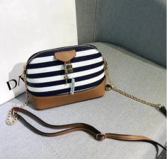 Blue and White Stripes Small Ladies bag
Bags Structure: Interior Zipper Pocket

Color: Blue and white stripes

Closure Type: Zipper

Material: PU leather

Hardness: Soft

Style: Casual

website:https://mybosidu.com/collections/crossbody-bag/products/2020-blue-and-white-stripes-small-ladies-bag
