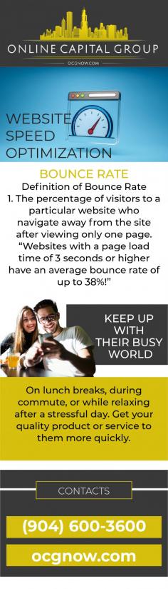 Website speed optimization refers to the time it takes for web pages or media content to be downloaded from website hosting servers and displayed on the requesting web browser. Page load time is the time it takes for the requesting browser to display the entire content of a web page after clicking on it.

Visit us: https://ocgnow.com/page-speed-optimization/