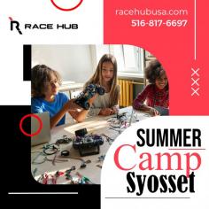 Campers will learn engineering fundamentals through the creation of fun and interesting contraptions. They'll design, create, and then decorate moving machines out of laser-cut parts. From a spinning dancer to an amusement park ride, they'll be able to make it all happen at this camp! Learn the summer camp Syosset by signing up with Race Hub today.  For info visit here:  https://racehubusa.com/camps-clinics/