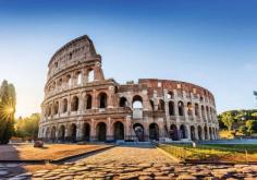 The Colosseum in Rome, a famous Italian landmark.