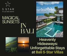 Experience the pinnacle of luxury with our 5-star villa holidays in Bali. Escape to a tropical paradise where indulgence knows no bounds, surrounded by breathtaking natural beauty and top-notch amenities. Unwind in style, pamper yourself with exceptional service, and create unforgettable memories in your private haven. Our Bali 5 Star Villas offer a dreamlike retreat for those seeking the best of Bali.