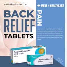 Embrace pain-free living with the powerful relief of our back pain tablets. Experience the targeted effectiveness of our formula as it alleviates back discomfort, allowing you to enjoy life without the hindrance of persistent pain. Trust our tablets for a transformative experience in your journey toward a pain-free, healthier lifestyle. For more info visit here: https://meds4healthcare.com/product-category/pain-relief-tablets/