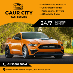 Discover the ultimate travel experience with Gaur City Taxi Service - Outstation Taxi & Tempo Traveller in Noida Extension. Our top-notch services ensure you travel in comfort and style. Whether you need an outstation taxi for a weekend getaway or a spacious tempo traveller for a family trip, we have you covered. Our professional drivers, well-maintained vehicles, and affordable rates make us the preferred choice for travelers. Enjoy hassle-free booking and reliable service as we take you to popular destinations and hidden gems. Trust Gaur City Taxi Service for a safe, convenient, and memorable journey. Book your ride today and experience the best of travel with us!