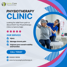 Home Care Physiotherapy Clinic provides exceptional services to alleviate and manage various types of pain and injuries. Specializing in neck & back pain, joints pain, sports injuries, heel pain, and post-fracture treatment, our clinic is dedicated to helping you achieve a pain-free life. Our expert physiotherapists use personalized treatment plans and the latest techniques to ensure effective and lasting relief. Whether you're recovering from an injury or dealing with chronic pain, Home Care Physiotherapy Clinic is here to support your journey to better health. Contact us today to schedule your appointment and start your path to recovery.