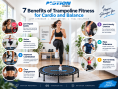 Discover 5 reasons to add a JumpSport fitness trampoline to your workout routine, from low-impact cardio and balance training to coordination, endurance, and full-body movement. Motion Fitness offers the JumpSport Fitness Trampoline Model 350 PRO for energetic, space-efficient workouts. It is a practical option for adding variety and movement to home or fitness training sessions. For more information, call (877) 668-4664.